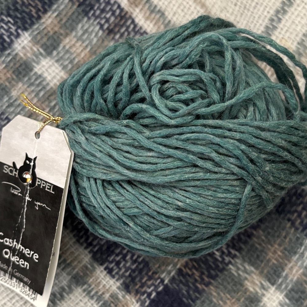Schoppel Cashmere Queen Yarn DK weight colourway “Petrol”